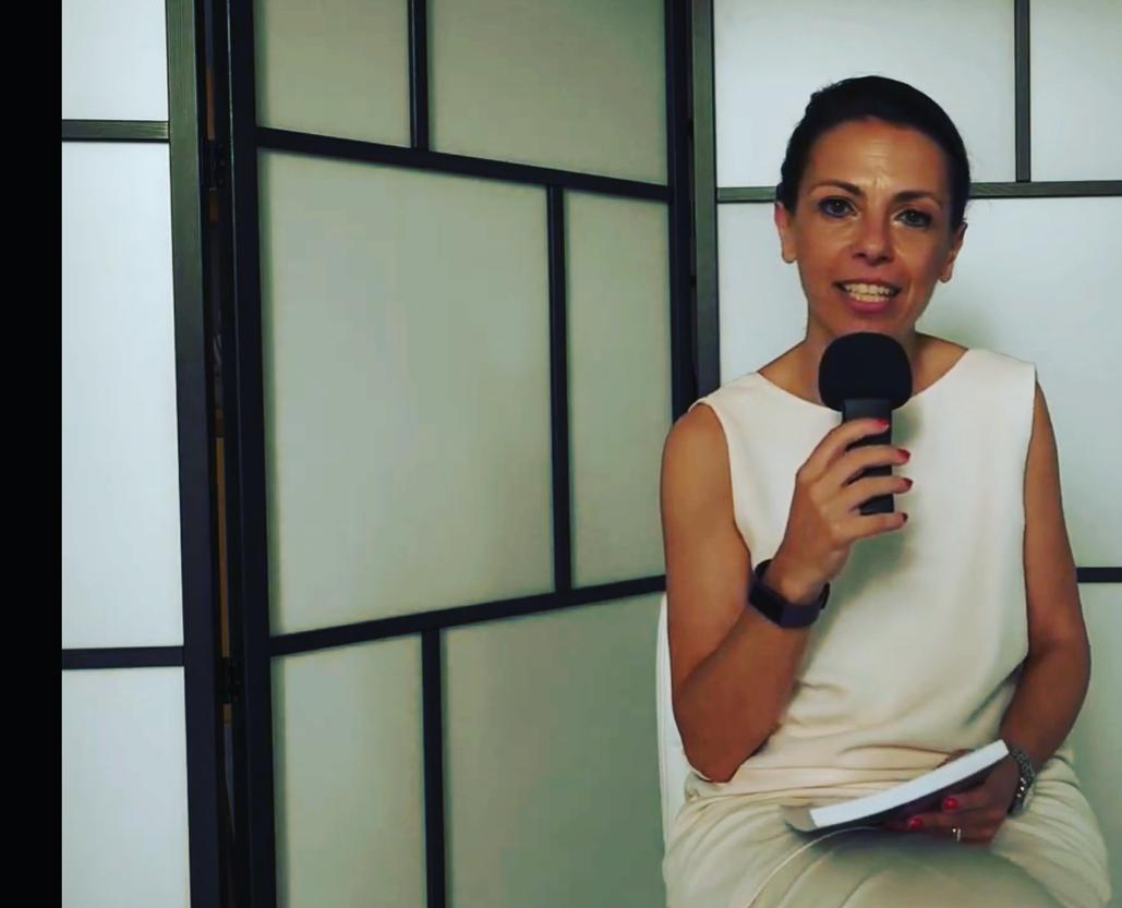 Cinzia Pilo durante un intervento pubblico