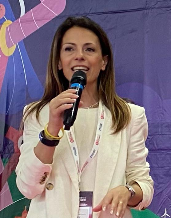 Cinzia Pilo durante un intervento pubblico